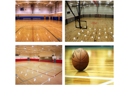 Wooden Sports Flooring with Batten Substructure (Lath System)